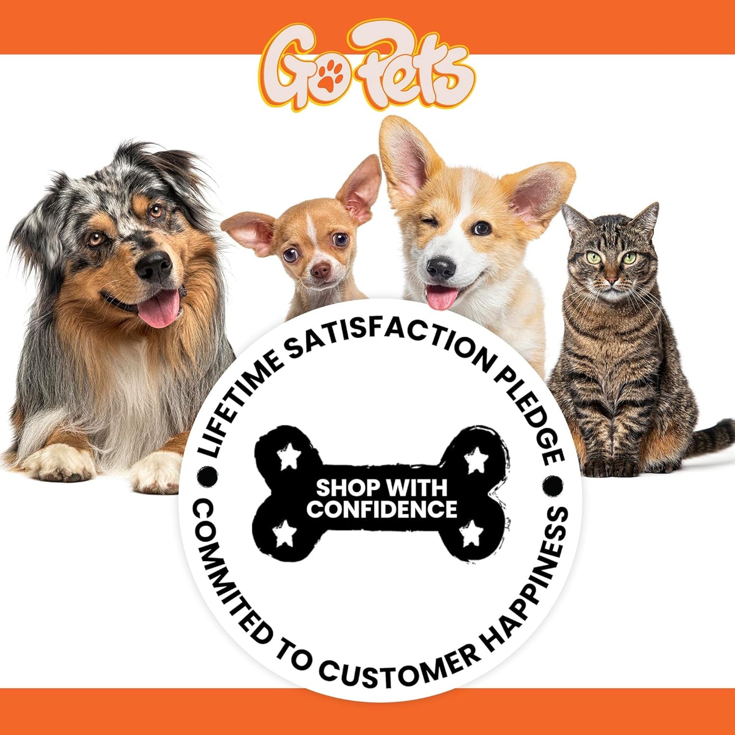 GoPets 2-in-1 Dematting Comb for Dogs, Pet Grooming Rake, Double-Sided Dog Brush for Shedding, Deshedding Brush for Cats, Undercoat Mat Dematting Tool for Long Haired Cats, Grooming Matting Hair