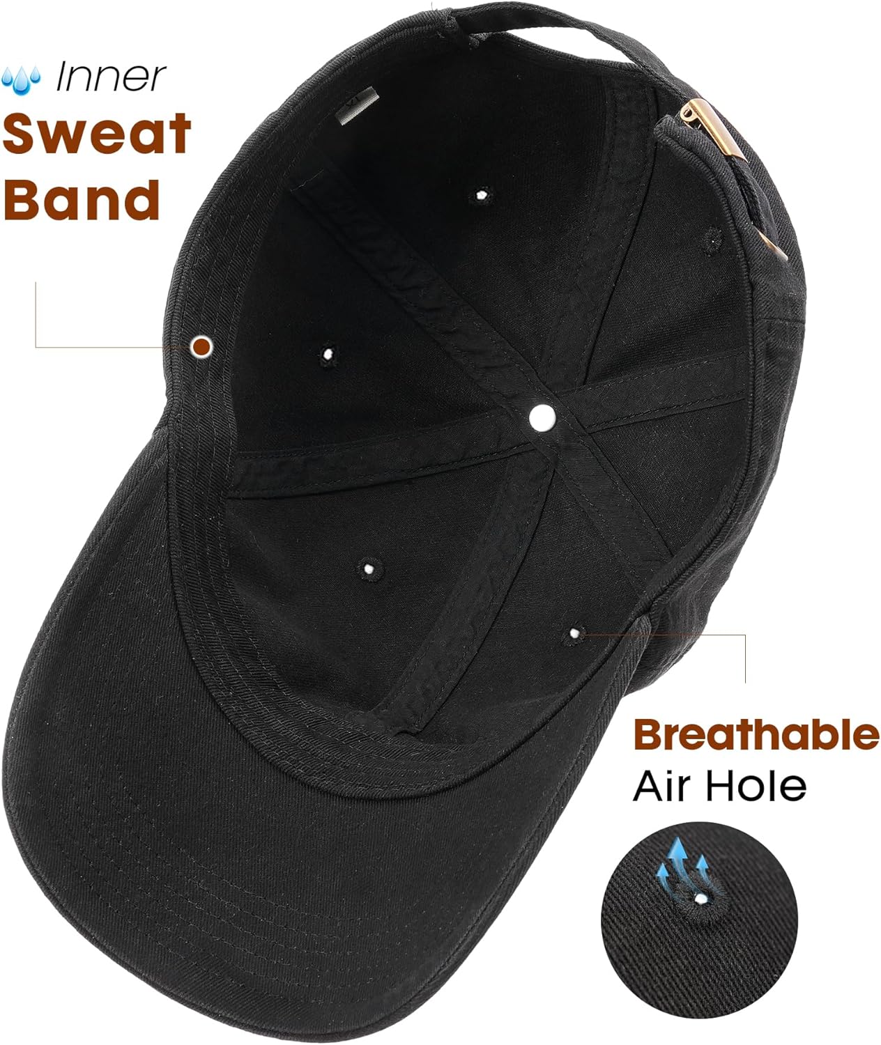 FURTALK Unisex Vintage Washed Unstructured Baseball Cap Washed Cotton Adjustable Dad Hat