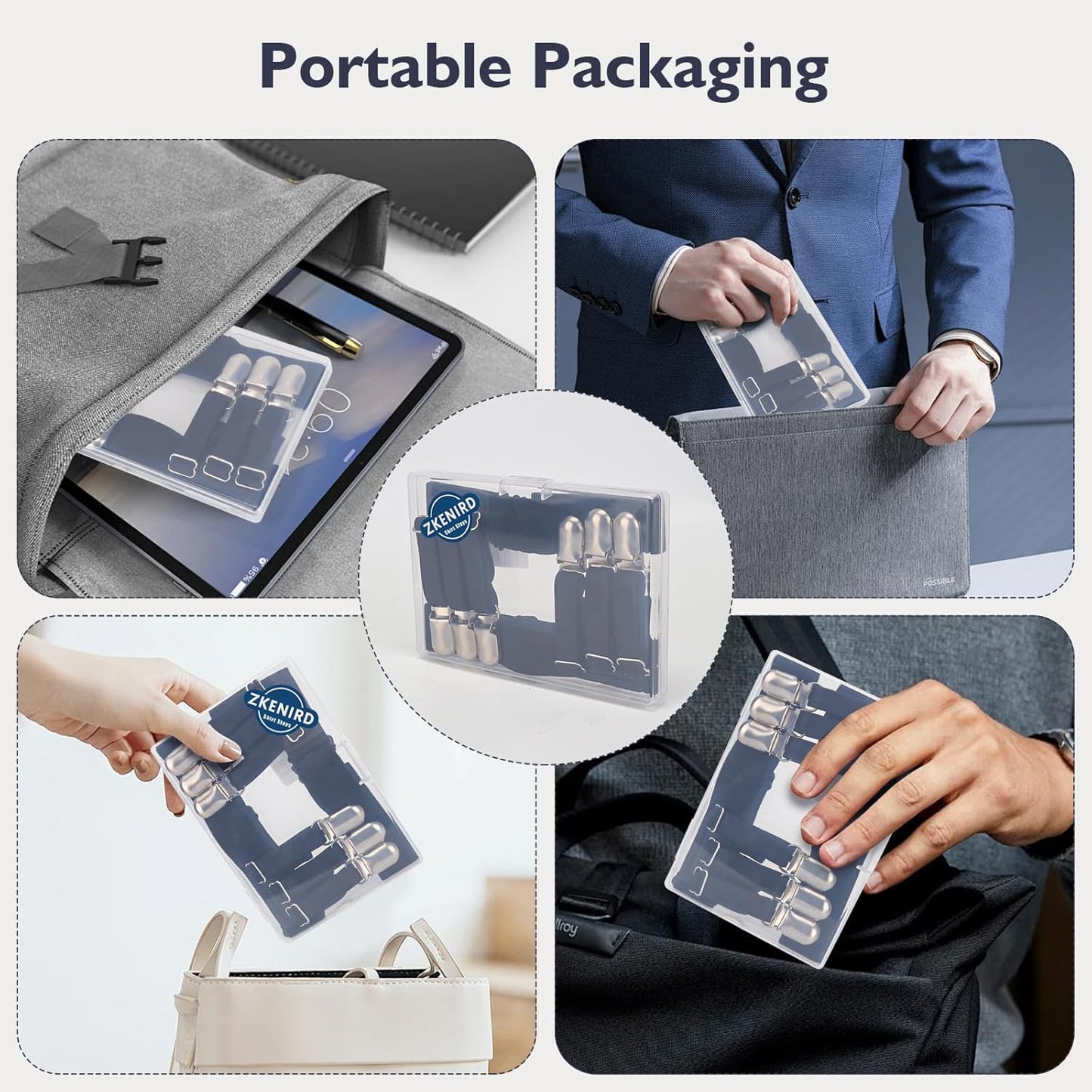 Shirt Stays For Men, Shirt Stays For Police And Military, Elastic Non slip and Durable Shirt Stay For Men, 2025 Upgrade Keep The Look Professional (a pair)