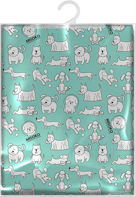 Washable Pee Pads for Dogs - Large Reusable Puppy Pads for Potty Training, Whelping, Crate, Furniture, Anti Slip & Waterproof Pet Mat, 48.5" x 48.5" (Misoko 2pcs Puppies Mint)