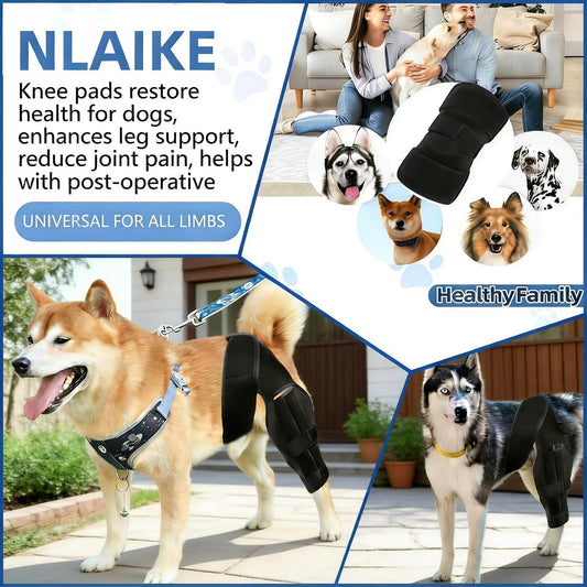 Dog Knee Brace for Torn ACL,Dog ACL Braces with Side Stabilizers,Adjustable Dogs Leg Brace Suitable for 4 Limbs,Dogs Hip Brace for Arthritis Relief, Joint Stability,Reduces Pain and Inflammation