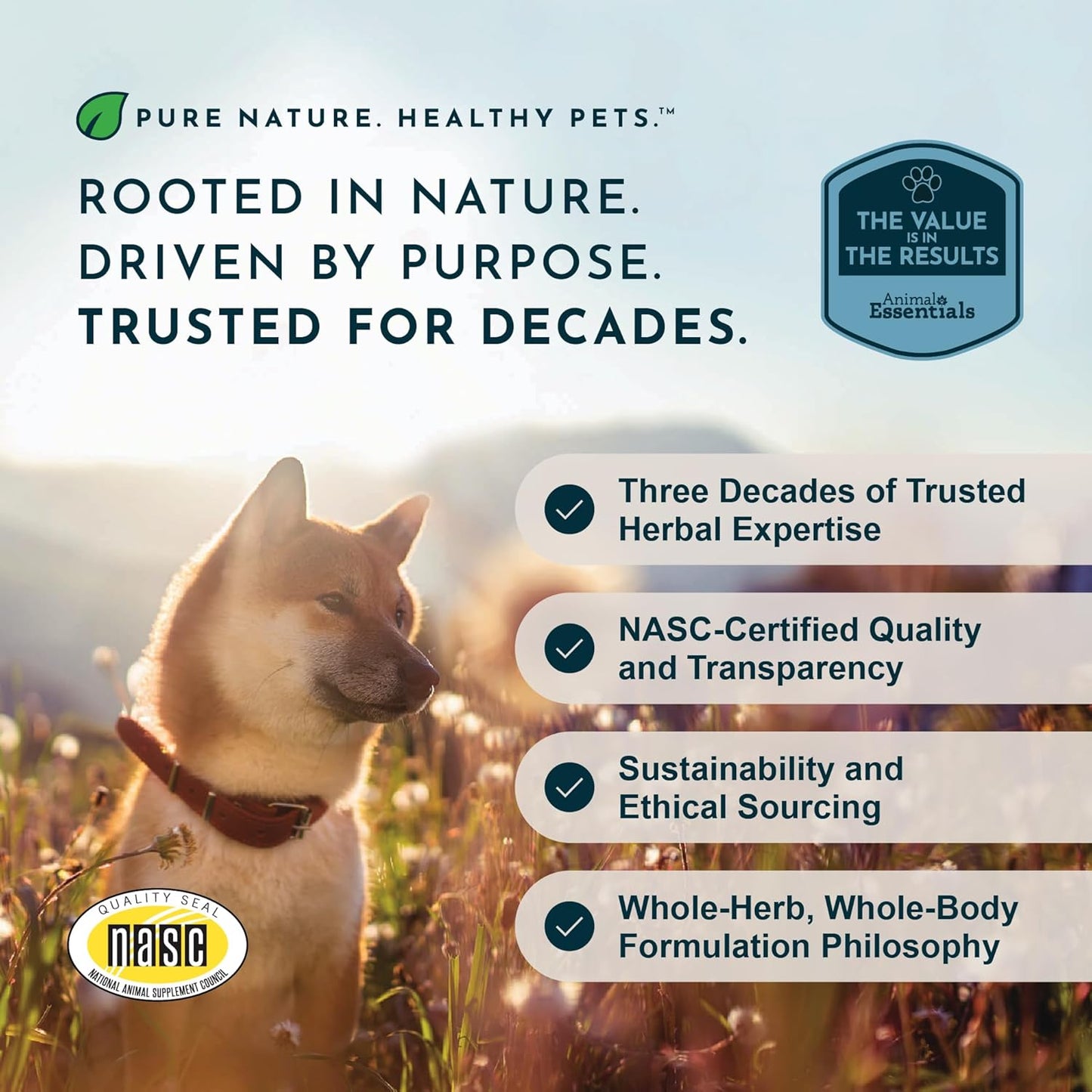 Animal Essentials Colon Rescue - Dog Stool Softener, Organic Slippery Elm Bark, Fast Acting Anti Diarrhea Liquid Drops for Dogs & Cats, Natural Constipation Relief Supplement for Pets - 2 fl oz