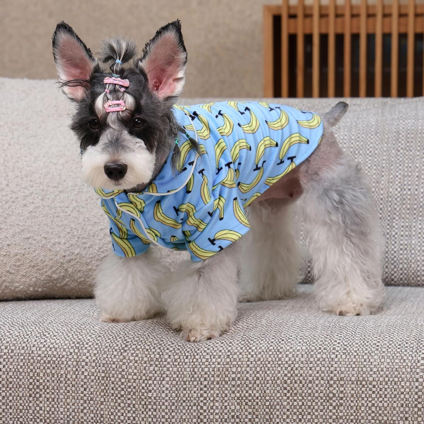 CuteBone Two-Leg Velvet Pet Pajamas Girl Dog Clothes - Soft, Cozy, and Stretchy Boy Pjs for Small, Medium Dogs and Cats Winter Sleepwear Apparel LTP03L