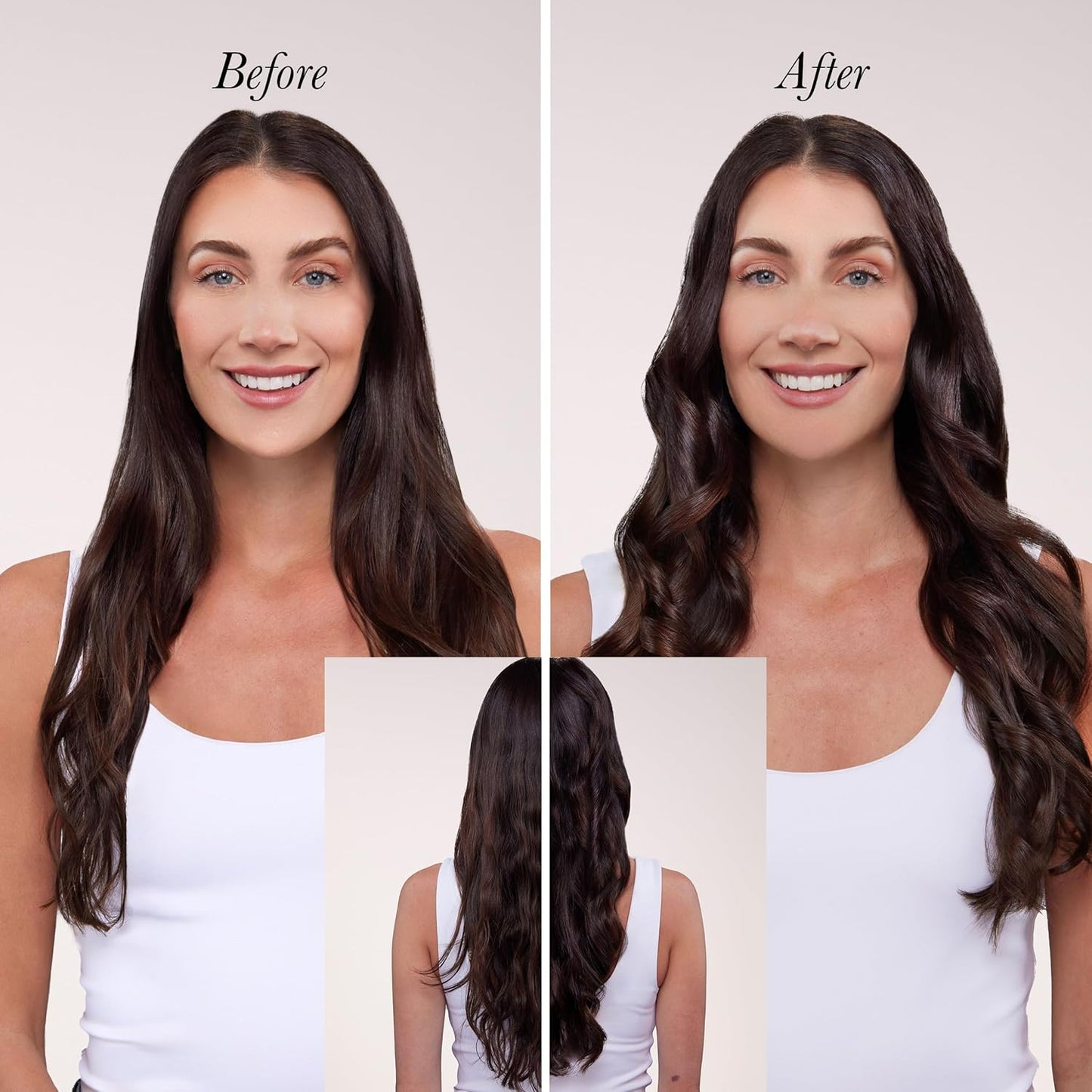 L'ANGE HAIR Le Duo Grande 360° Airflow 2 in 1 Straightener and Curler | 1 Inch Curling Wand & Titanium Flat Iron with 5.3" Plates | Hair Straightener & Curler for Long Hair (Blush)