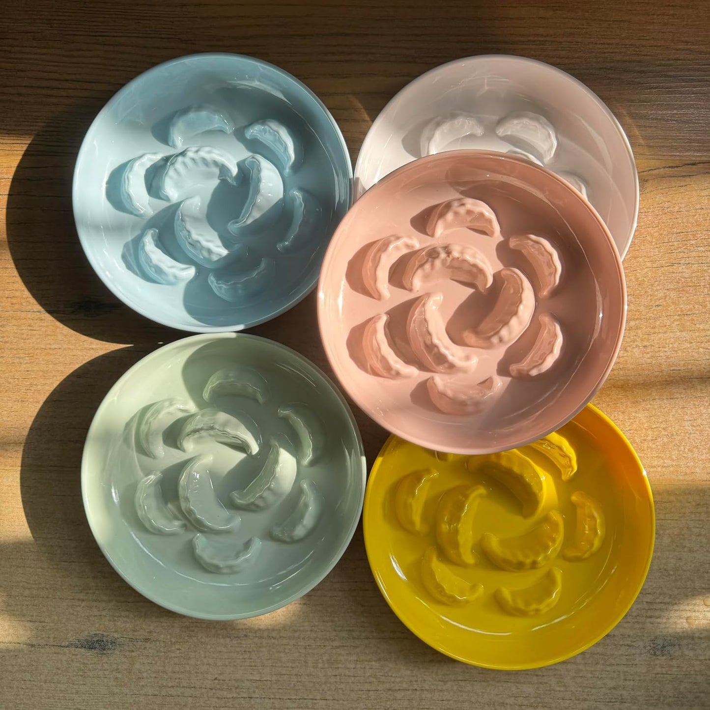 Unbreakable Slow Feeder Bowl - Melamine Puzzle Cat Bowl for Slow Eating - Cat Plates for Wet & Dry Food- Dishwasher Safe & Non Slip Design - (Pink, 1 Pack - 6.3" W*1.5H)