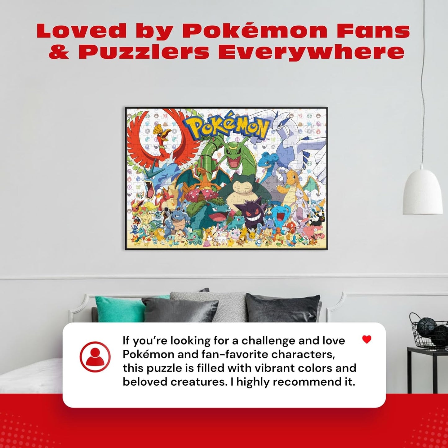 Buffalo Games - Pokémon - Fan Favorites - 300 Piece Jigsaw Puzzle for Adults - Vibrant Jigsaw Puzzles with Oversized Pieces - Finished Size 21.25 x 15.00