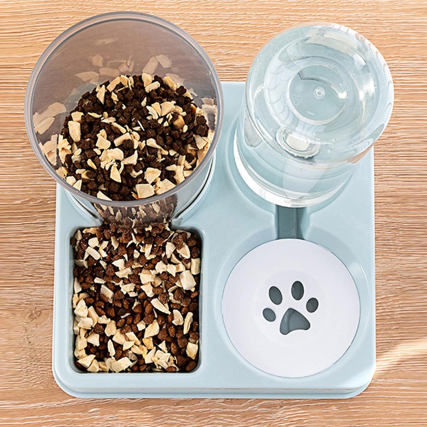 2 in 1 Pet Drinking Fountain Pet Water Dispenser Automatic Water Source for Small Pets Large Capacity Dog Feeder Dispenser