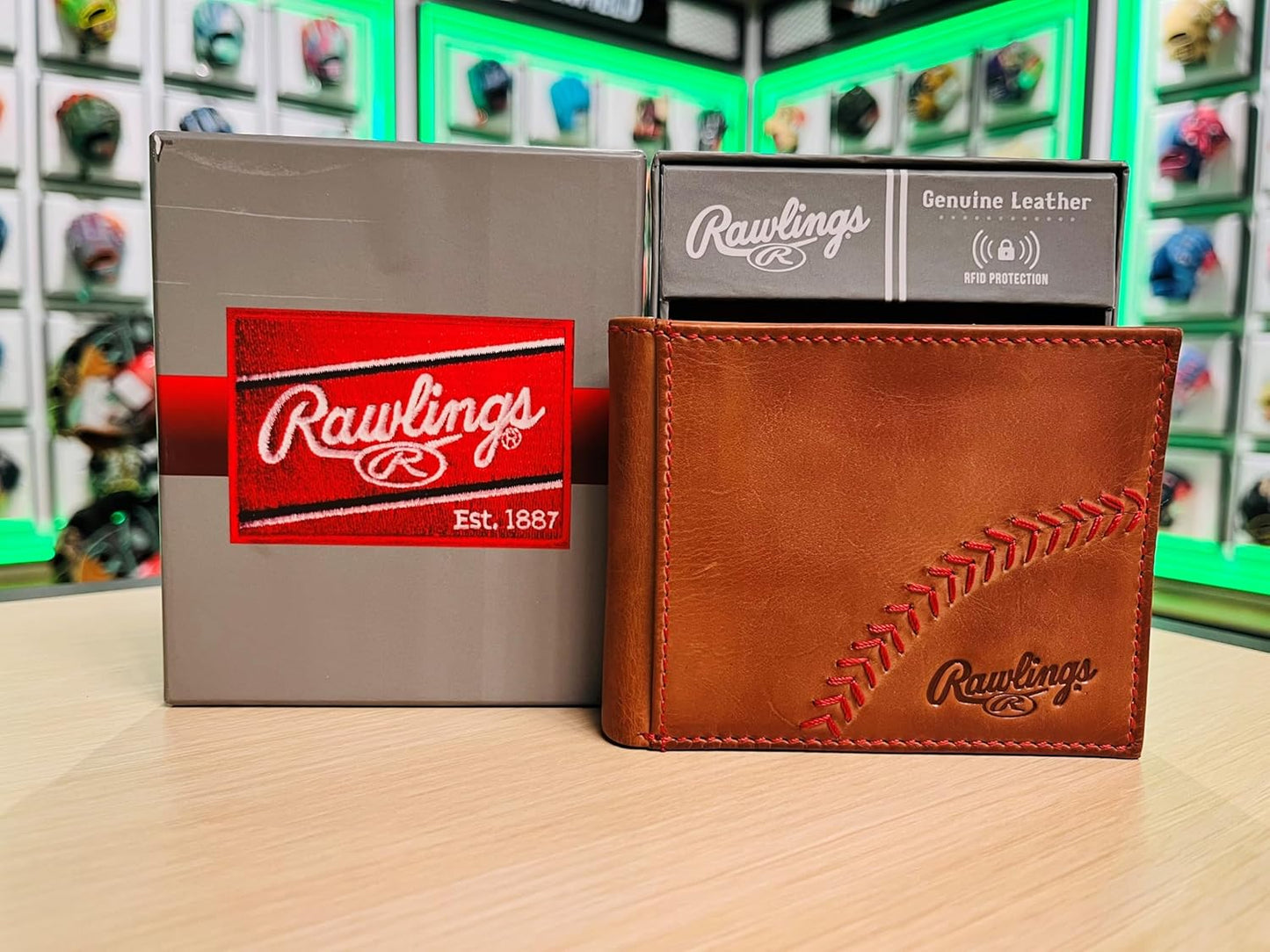 Rawlings | Men's Bifold Wallet Collection | Genuine Leather | Multiple Styles & Colors