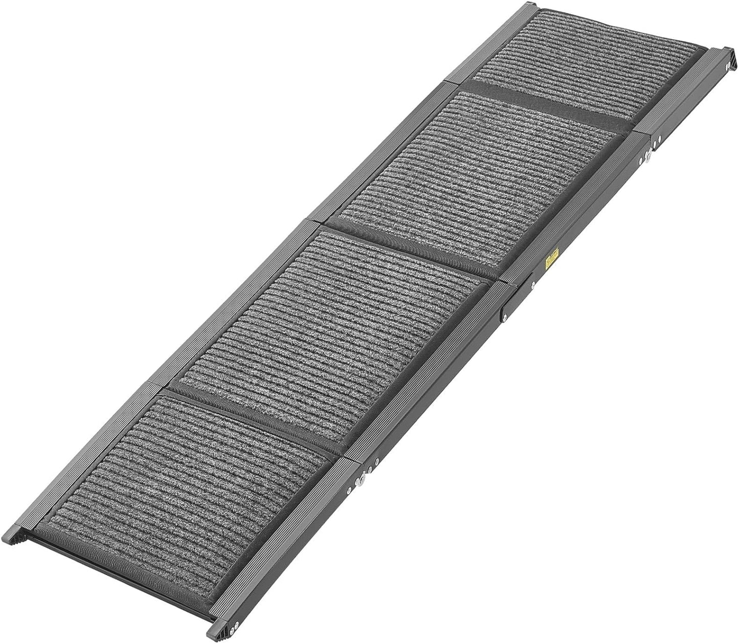 VEVOR Dog Ramp for Cars, 63" L x 17" W, Folding Pet Ramps for Medium & Large Dogs up to 250lbs, Pet Stair Ramp with Non-Slip Felt Rug Surface, Portable Outdoor Dog Car Ramps for SUV & Truck