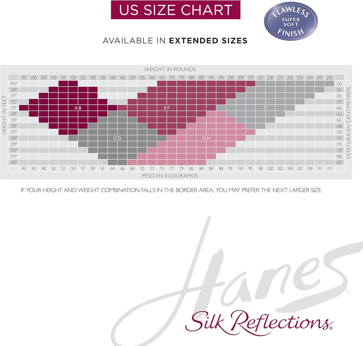 Hanes Silk Reflections Women's Lace-Top, Sheer Toe, Thigh-High Stockings