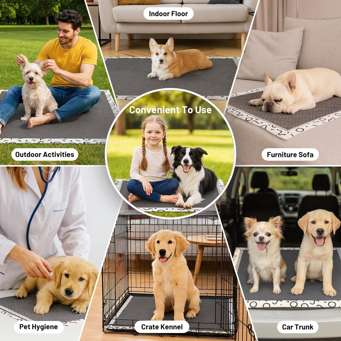 Charcoal Puppy Pee Pads for Dogs, 22"x22" 50 Counts + 1 Extra Health Monitoring Pad - Disposable Dog Potty Training Pads, Odor-Control, Super Absorbent & Leak-Proof
