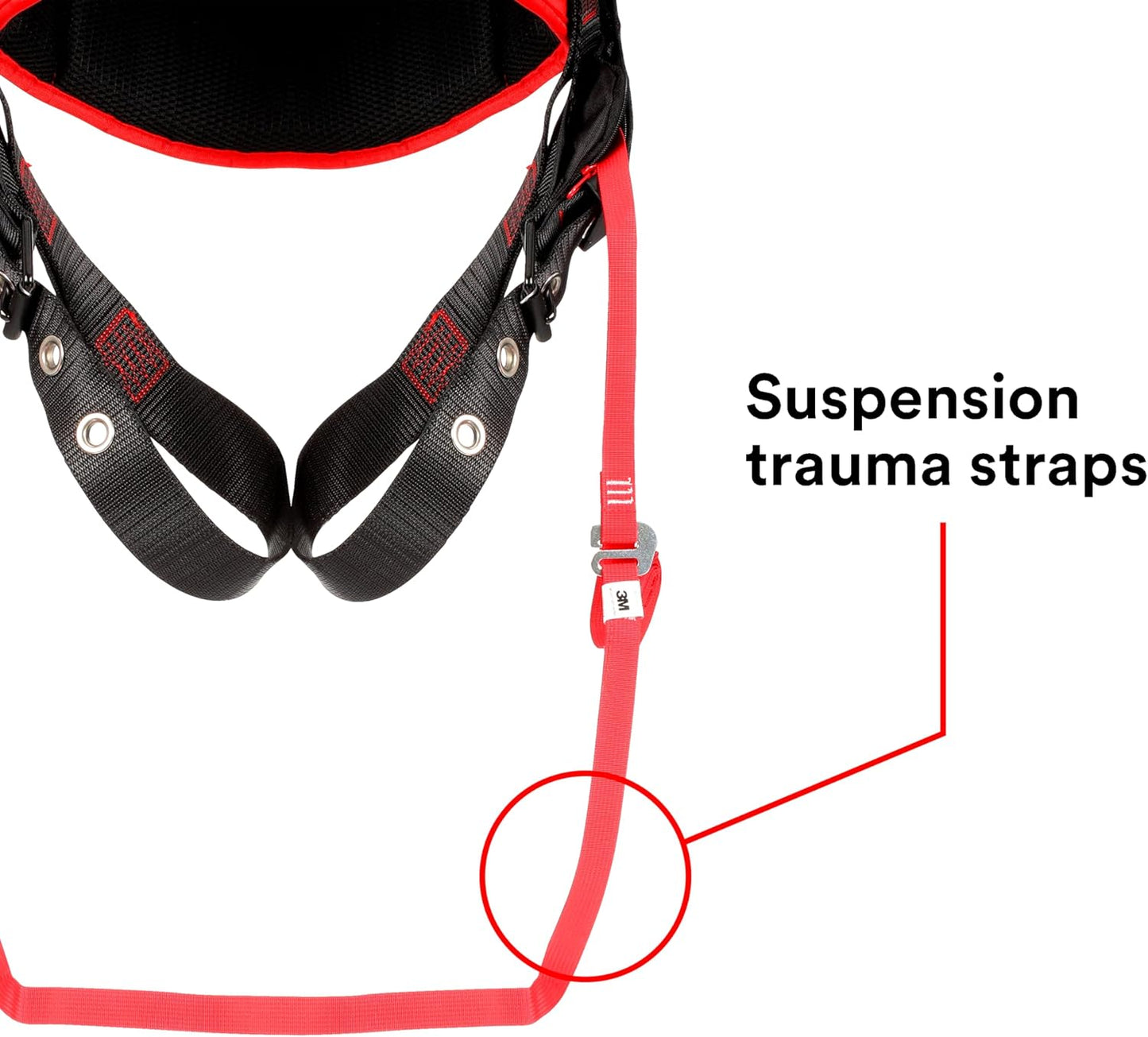 3M Protecta Medium - Large Comfort Construction Style Full Body Positioning Harness With Easy-Link Web Adapter, Auto-Resetting Lanyard Keeper And Impact Indicator