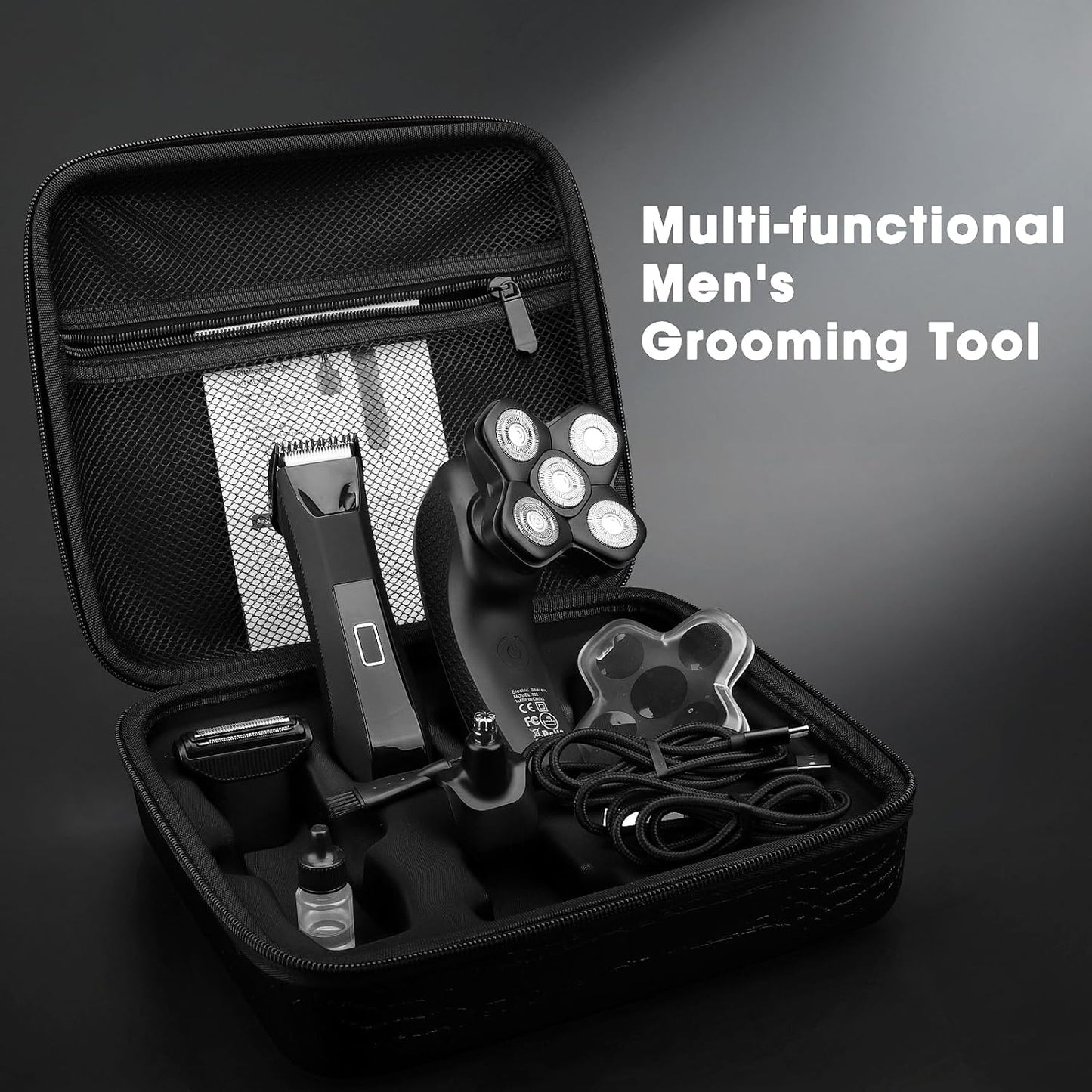 Manscape Body and Ball Trimmer for Men, Bald Head & Body Shaver, Mens Grooming Kits Pubic Groin Hair Trimmer, Body Groomer Electric Razors for Smooth Shaving, IPX7 Waterproof