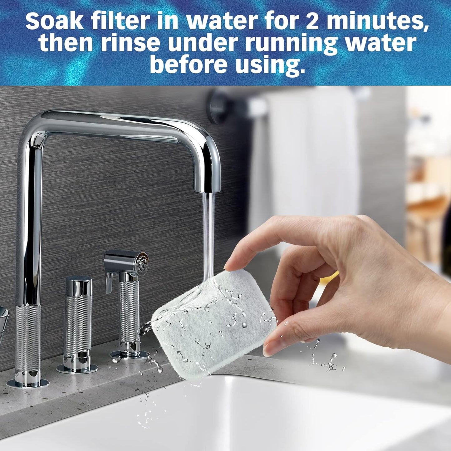 PET STANDARD Water Filters, Compatible with iPettie® Tritone Ceramic Fountain, Pack of 12