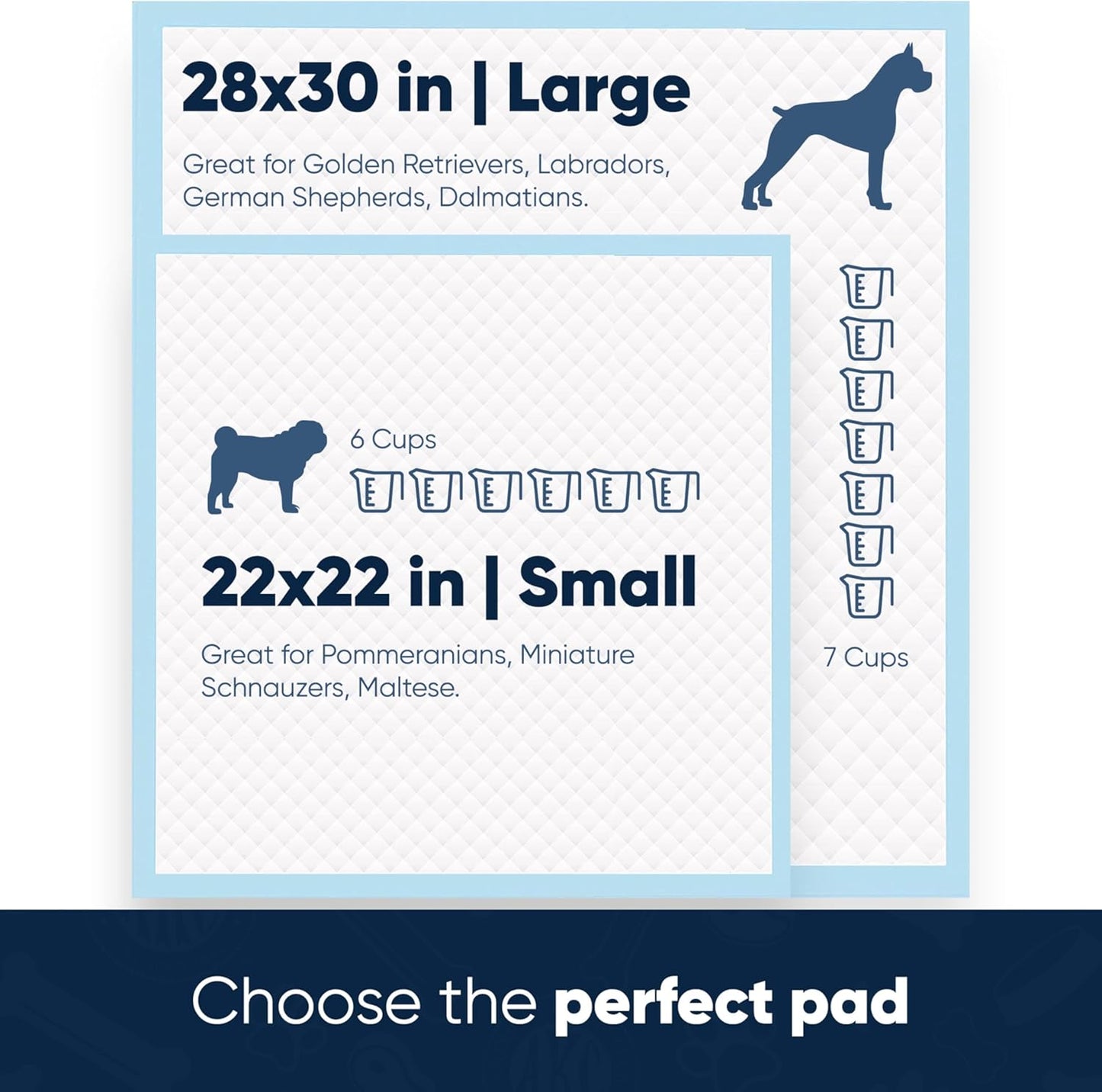 American Kennel Club Ultra Absorbent Odor Control Scented Training Pads For Dogs Leak-proof Quick Dry Gel – 22 x 22 Puppy Pads - Lavender Scented - Pack of 150
