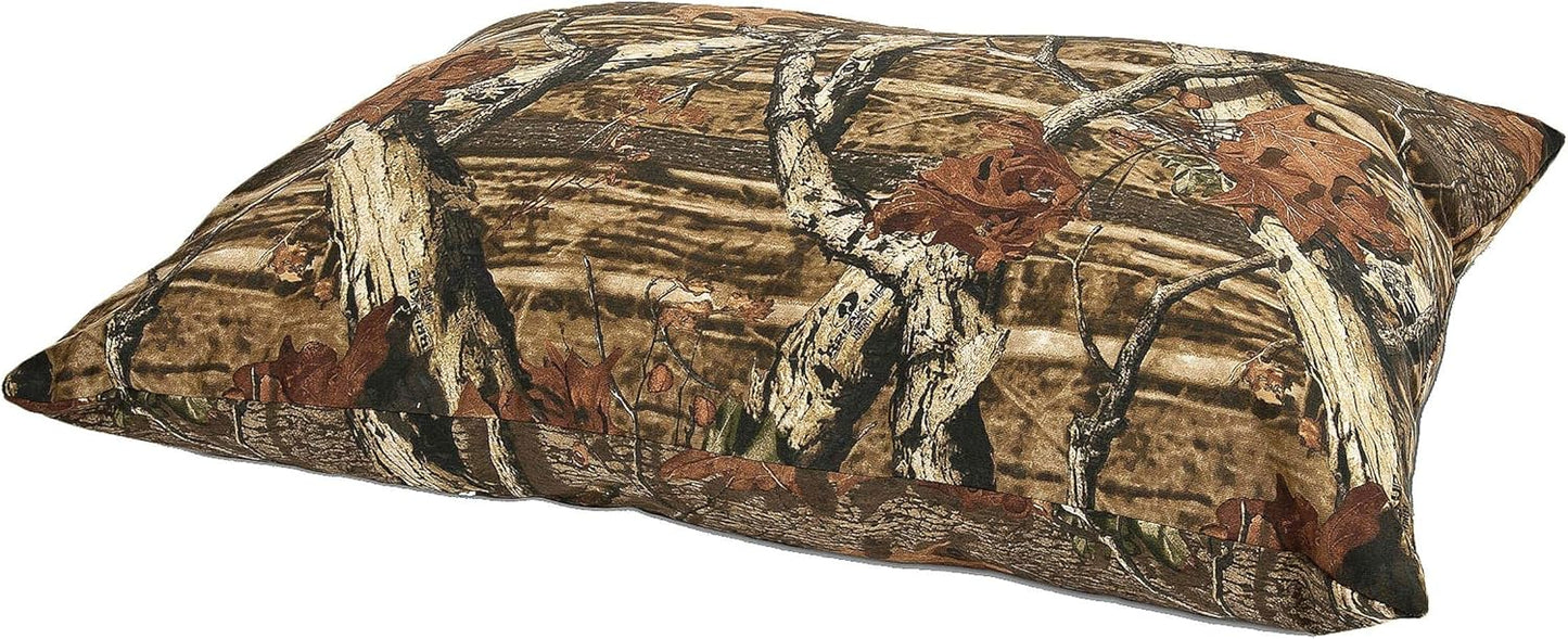 Petmate Mossy Oak Gussetted Pillow Dog Bed, 27-Inch by 36-Inch, Mossy Oak Camoflage Pattern