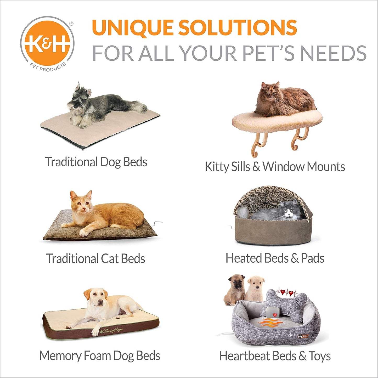 K&H Pet Products Indoor Heated Cat Bed Pad for Large Cats & Small Dogs, Thermo-Pet Mat Calming Warming Pet Heating Pad, Machine Washable, Waterproof Heater, Safety Listed - 12.5 X 25in Sage