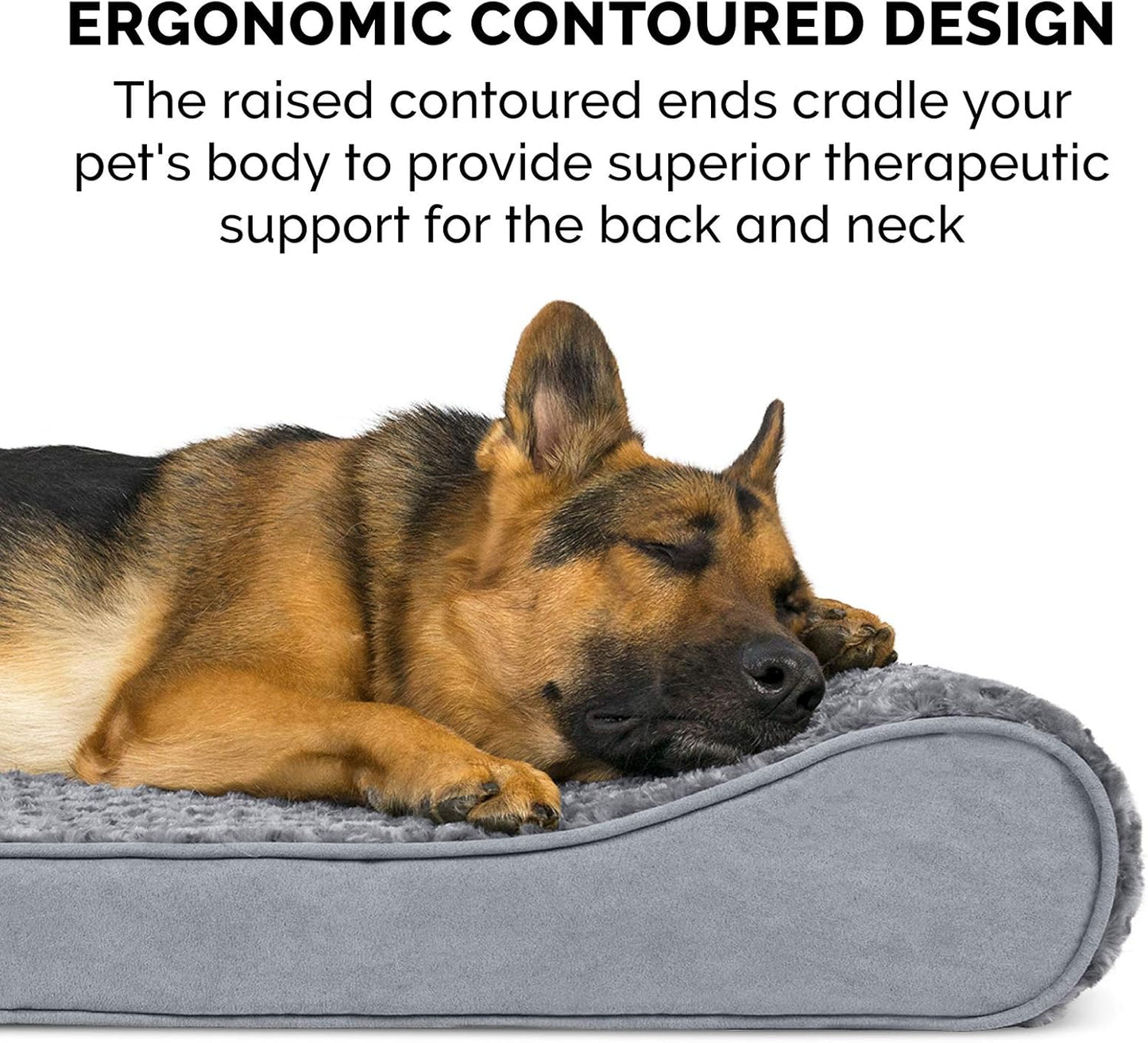 Furhaven dog bed Luxe Lounger Gray, Giant/XXXL W/same size waterproof liner