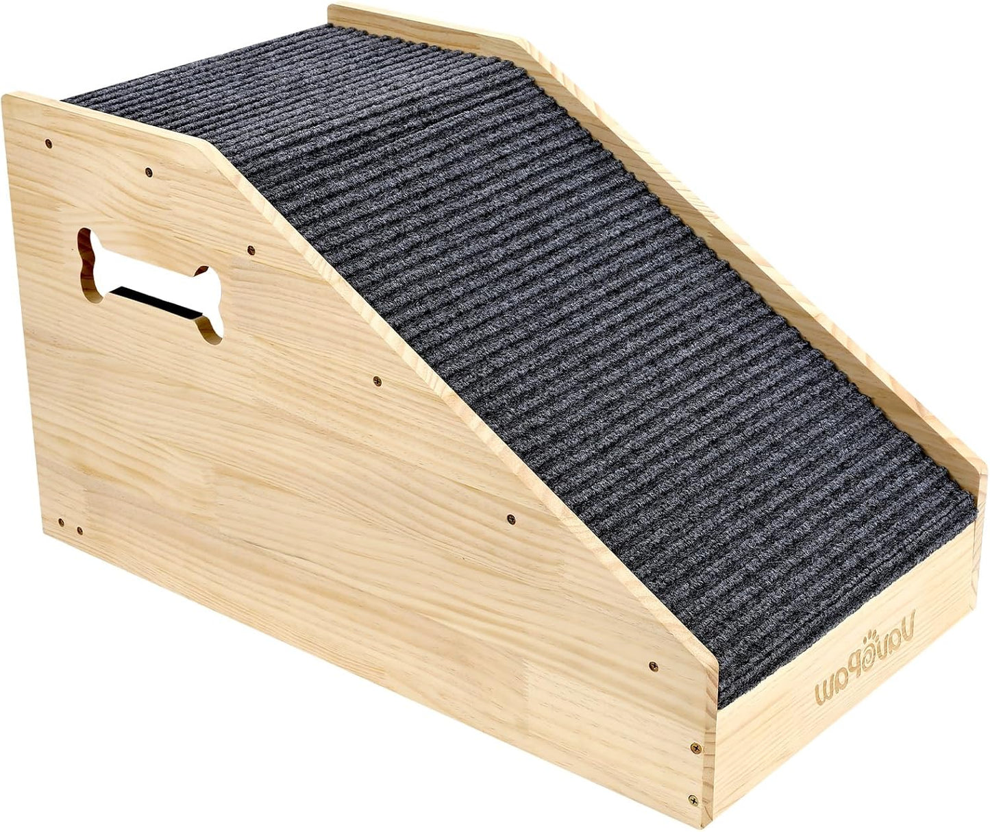 Dog Ramps for Small Dogs, Dog Steps for Couch with Non-slip Cover and Pads, Gentle Slope Ramp for Dogs to Get on Bed, Couch, Patio, Window Sill, Car, Easy up and down Pet Ramps for Puppy, Cats