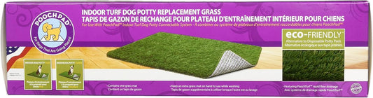 PoochPad Artificial Turf for Dogs (16” x 24”) – Made in USA, Fake Grass Patch for Dogs Potty Urine, Rapid Flow Drainage Artificial Grass Replacement Turf, Indoor or Outdoor Use