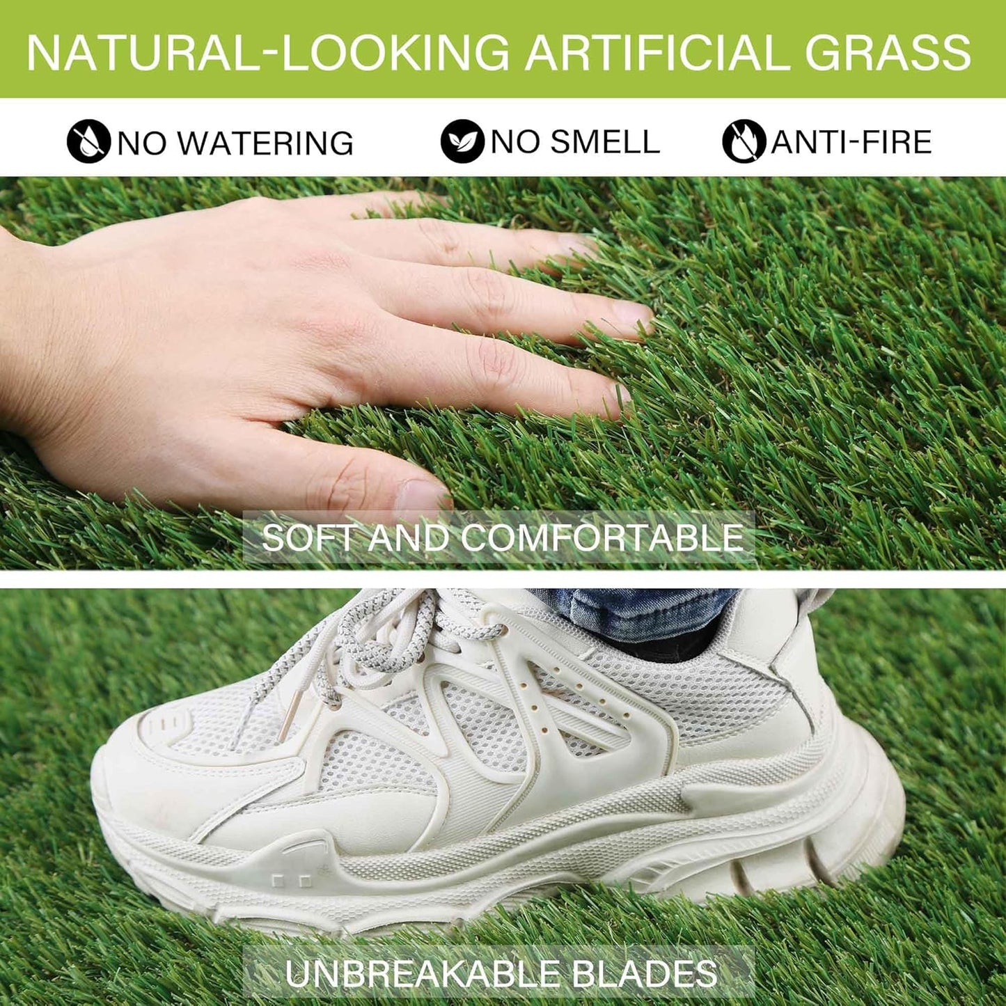 SunTurf Artificial Grass for Dogs, Dog Pee Grass, Fake Grass for Dogs Potty Training, 4x6ft Extra Large Turf Grass, Reusable Puppy Wee Wee Pads, Dog Supplies, Indoor Outdoor