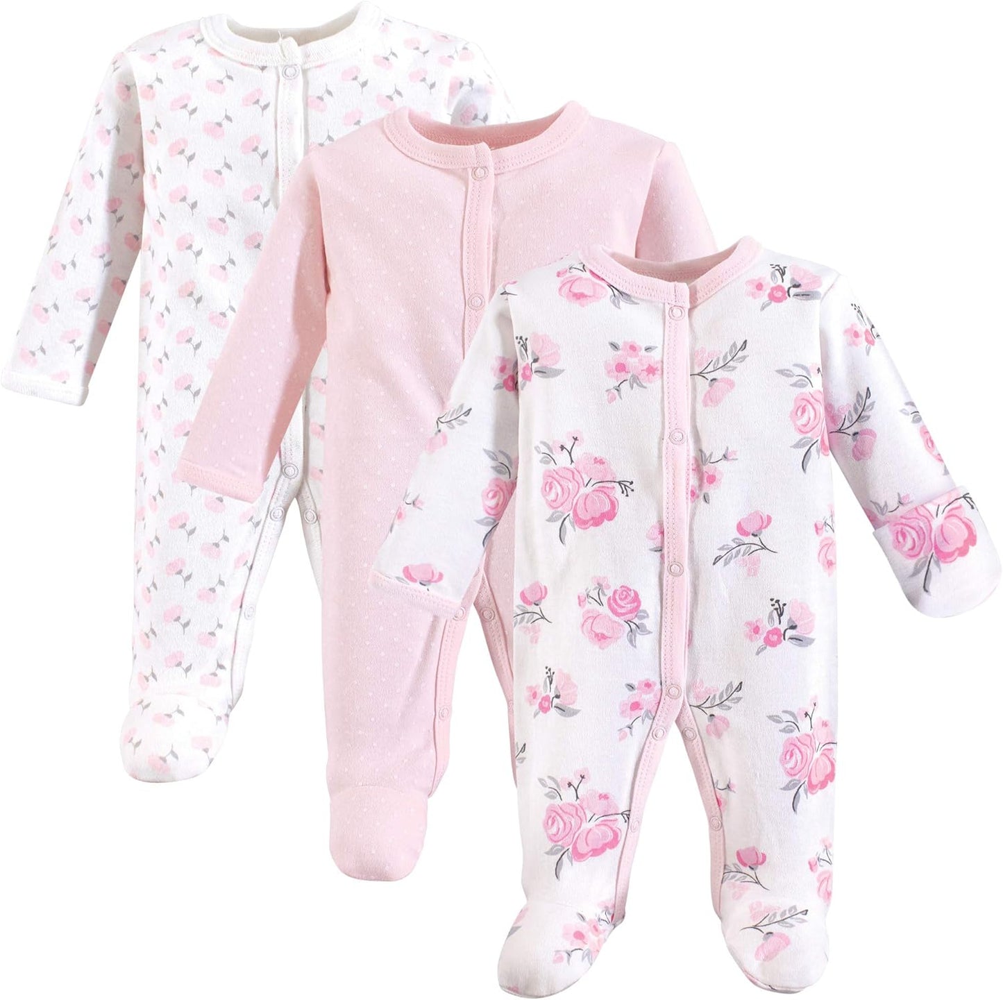 Hudson Baby Baby Preemie Sleep and Play, 3 Pack