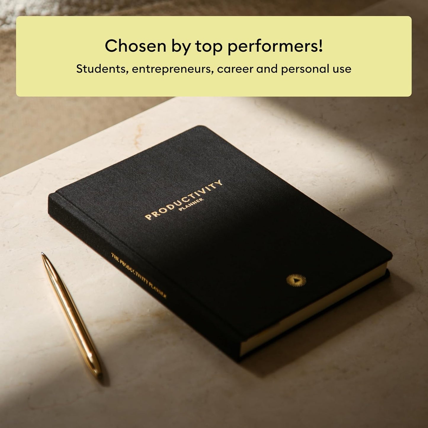 Intelligent Change 3-Month Productivity Planner 2025, Productivity Tools for Time Management & Mindfulness, Daily Planner To Do List, A5 Undated Quarterly Planner (Black)