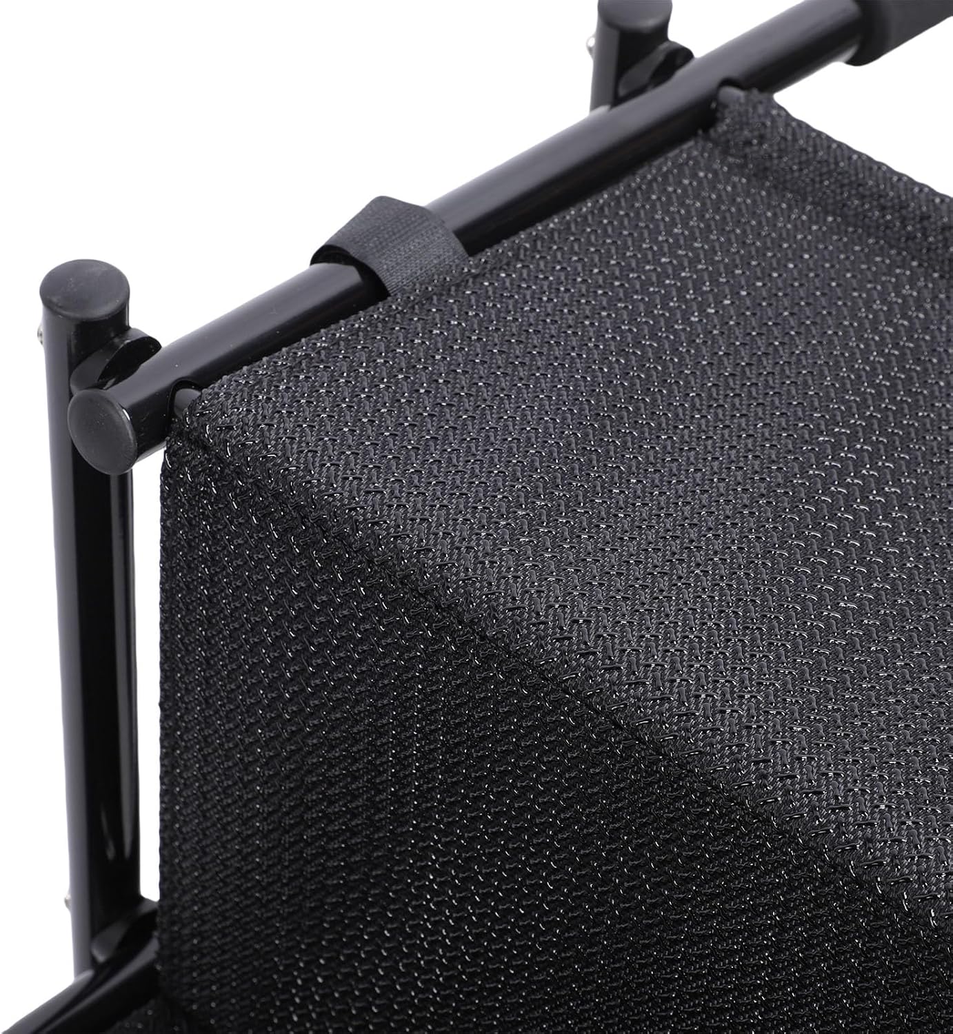 Luqeeg Foldable Dog Ramp, 5 Step Portable Dog Stairs, Non Slip Surface Wide & Gentle Slope Secure Fastening Pet Ladder Ramp with Soft Handles for SUV Truck High Bed Sofas