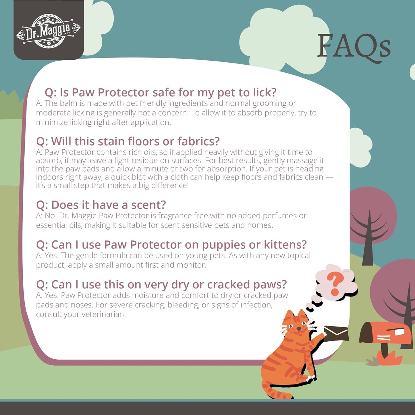 Dr. Maggie Paw Protector for Dogs and Cats | Ice, Snow, Salt, Chemicals, Hot Pavement | 200g