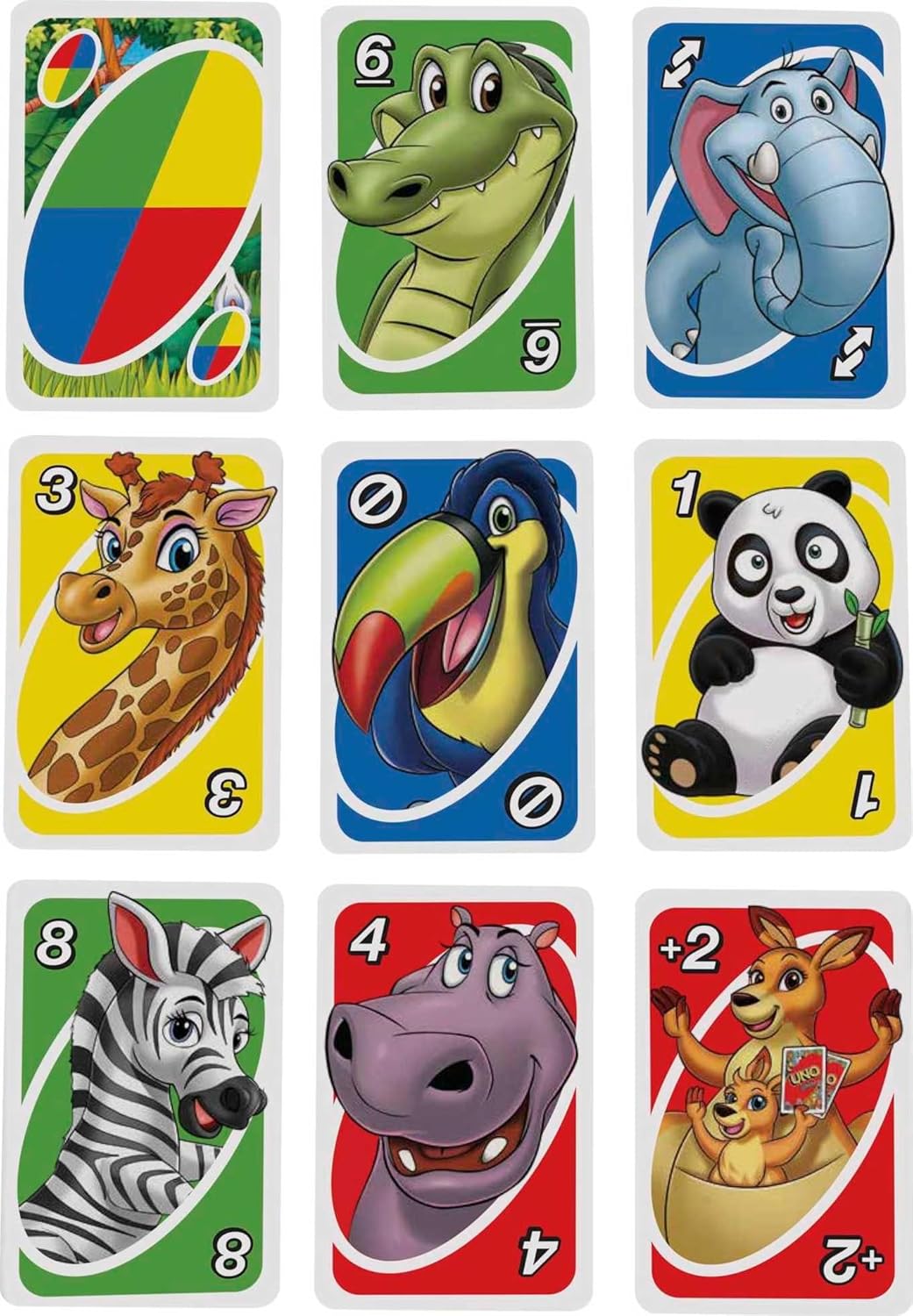 Mattel Games UNO Junior Card Game with 45 Cards, Gift for Kids 3 Years Old & Up