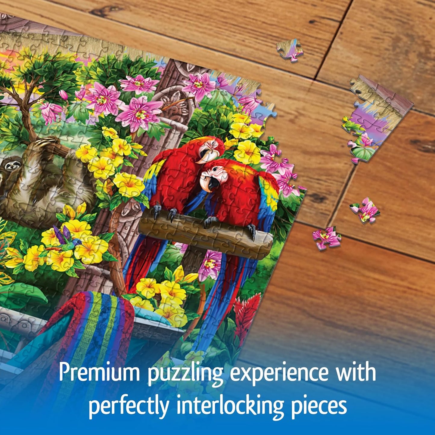 Wonder Forge Tropical Retreat 1000 Piece Jigsaw Puzzle for Adults | Unique, Perfectly-Fitting Pieces | Fun, Vibrant Imagery | Amazon Exclusive