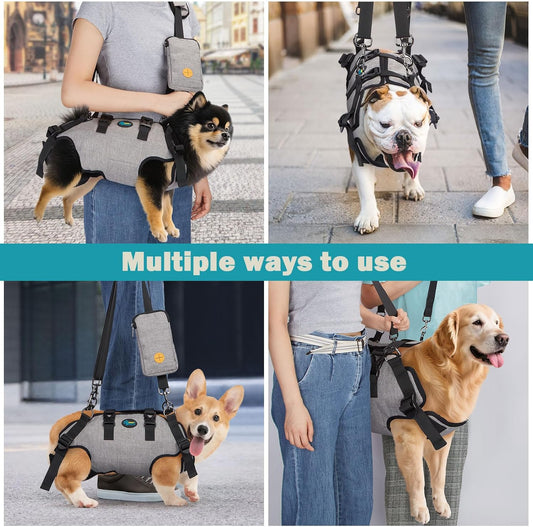 Ownpets Dog Sling Harness, Outdoor Sling Bag for Spine Protection, Whole Body Support, Support Vest to Assist Aged Dogs, Outdoor, XS