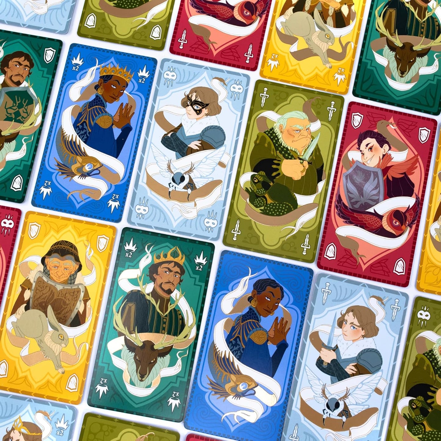 Courtisans Card Game - Navigate Intrigue and Influence at The Queen's Banquet! Strategy Game, Fun Family Game for Kids & Adults, Ages 8+, 2-5 Players, 20-30 Min Playtime, Made by Pandasaurus Games