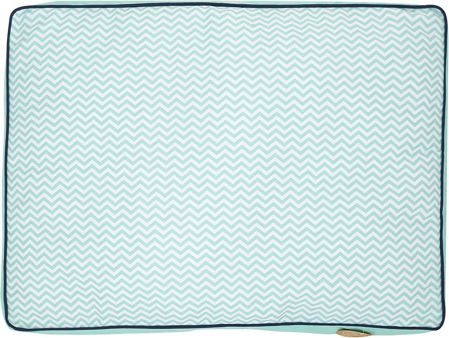 Jonathan Adler Now House for Pets Teal Chevron Cushion Dog Bed, Large: Machine Washable Dog Bed for Large Dogs by Jonathan Adler