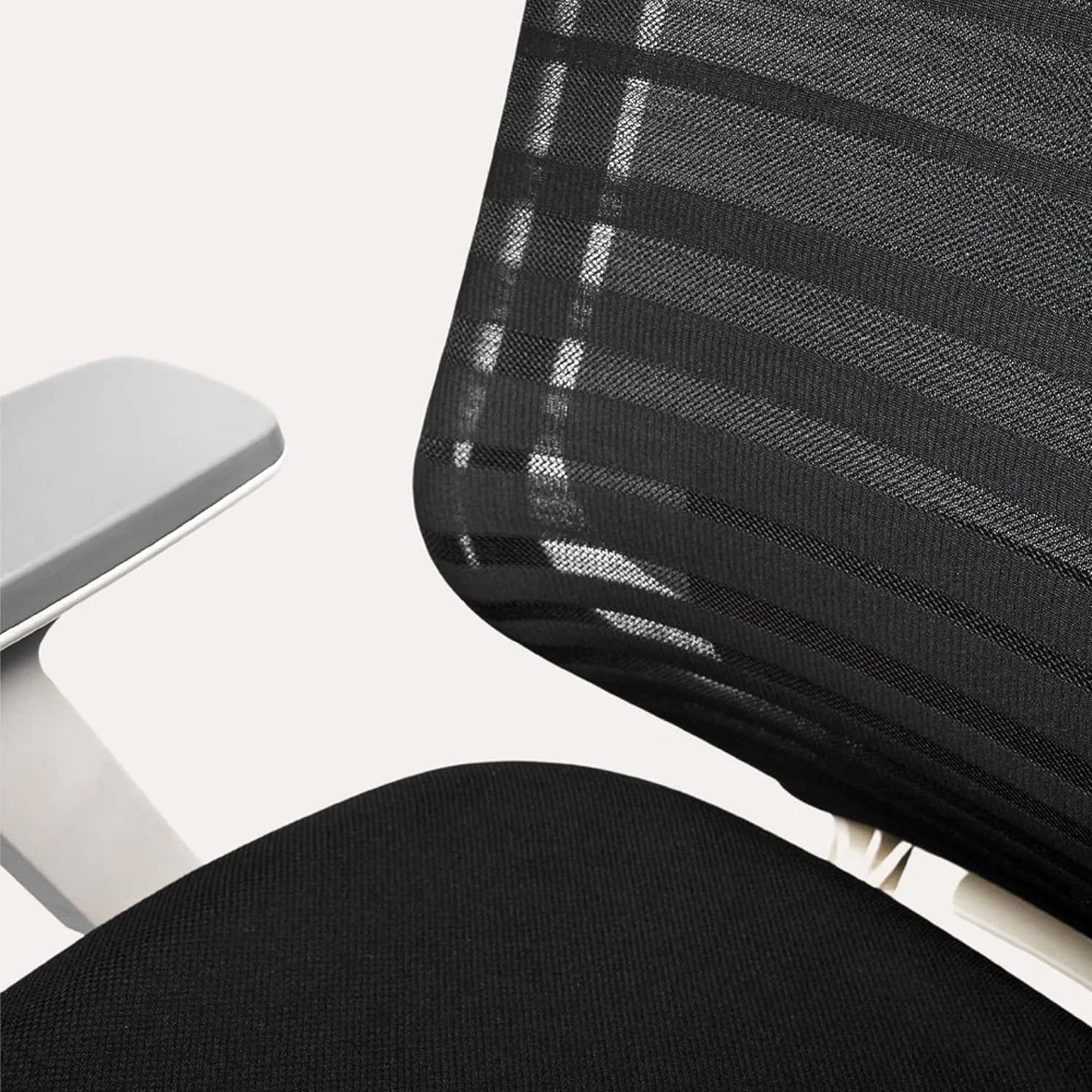 Branch Ergonomic Chair - A Versatile Desk Chair with Adjustable Lumbar Support, Breathable Mesh Backrest, and Smooth Wheels - Experience Optimal Comfort and Support - Graphite - White