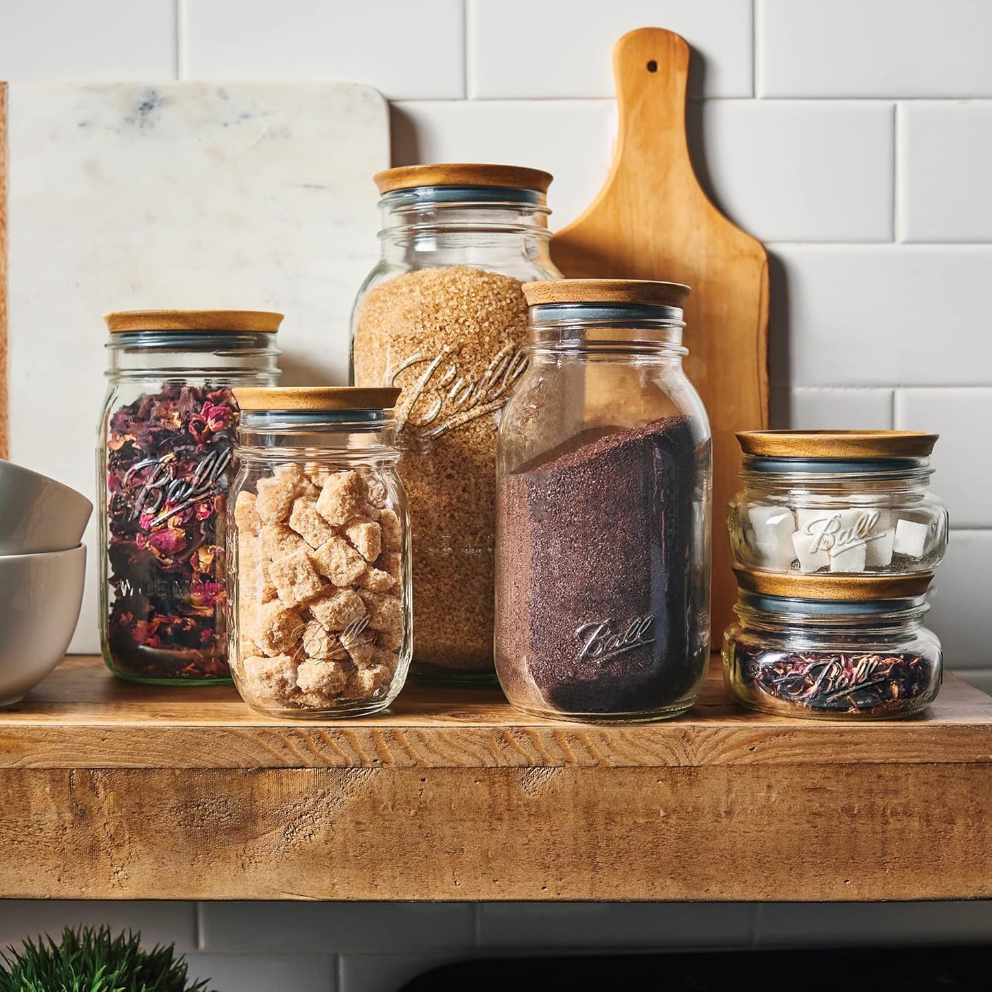 Ball® Jar Lids, 5 Pack Ball Jar Wooden Storage Lids