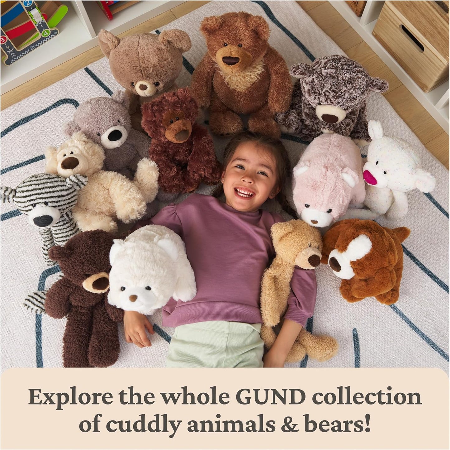 GUND Grahm Teddy Bear, Premium Stuffed Animal for Ages 1 and Up, Brown, 18”