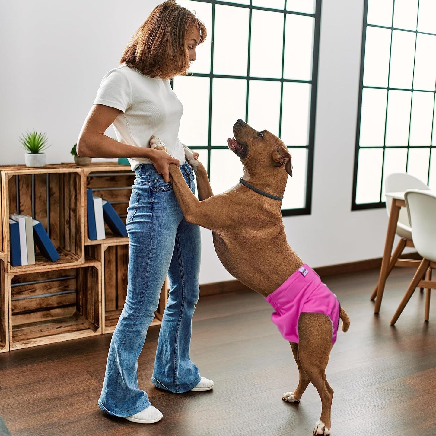 Reusable Female Dog Diapers Period Panties Washable Puppy Pee Pads with Adjustable Strap for Small Dogs in Heat and Incontinence