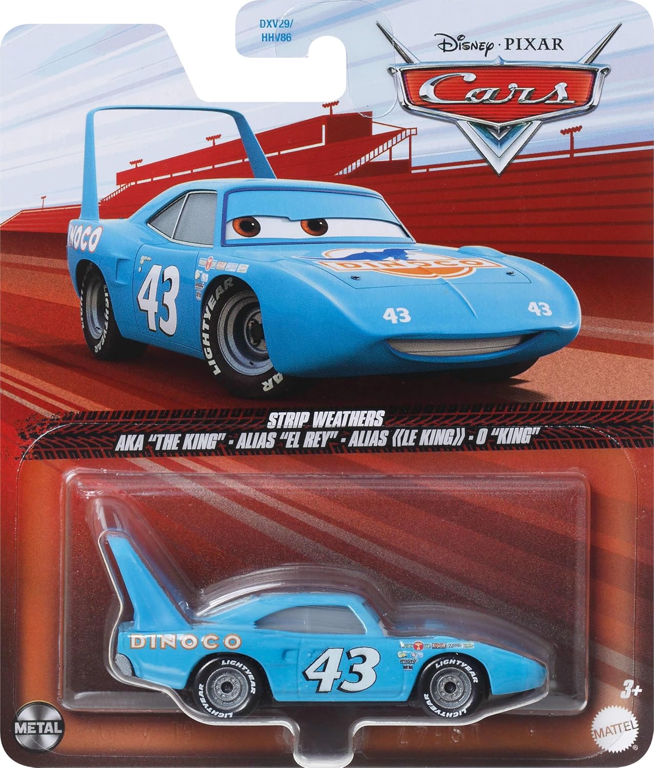 Mattel Disney and Pixar Cars 1:55 Scale Die-Cast Vehicles, Collectible Toy Cars, The King