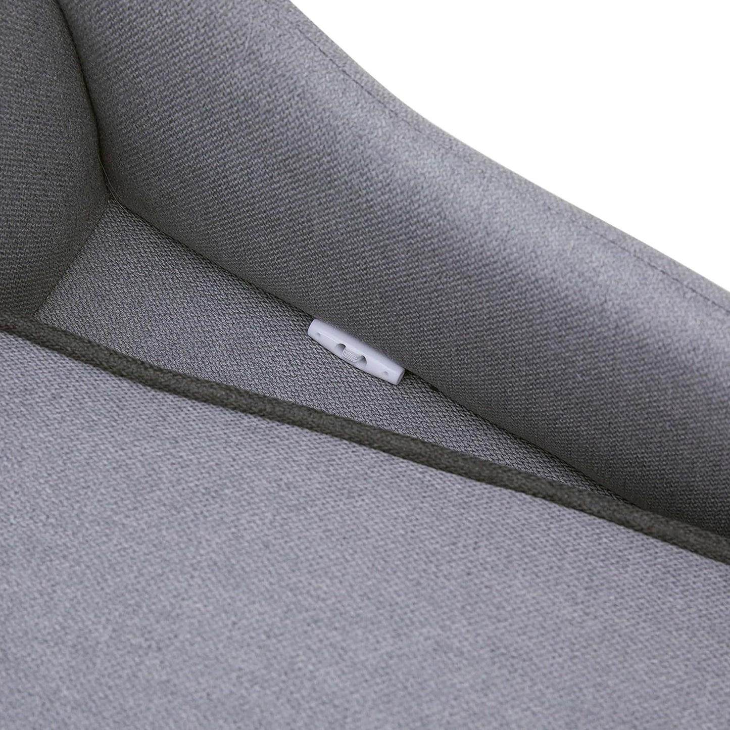 Teamson Pets Ivan 22 Inch Long Upholstered Chaise Lounge Sofa Dog Bed with Removable Cushion and Underneath Storage for Cats & Small Dogs, Light Gray