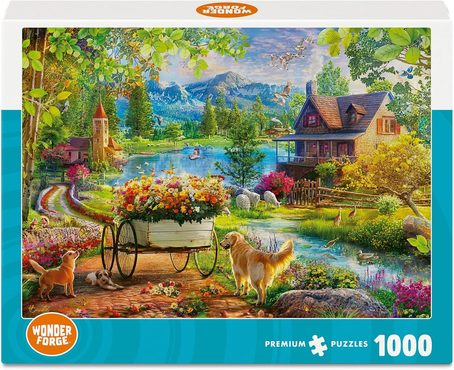 Wonder Forge Radiant Summer 1000 Piece Jigsaw Puzzle for Adults | Unique, Perfectly-Fitting Pieces | Fun, Vibrant Imagery | Amazon Exclusive