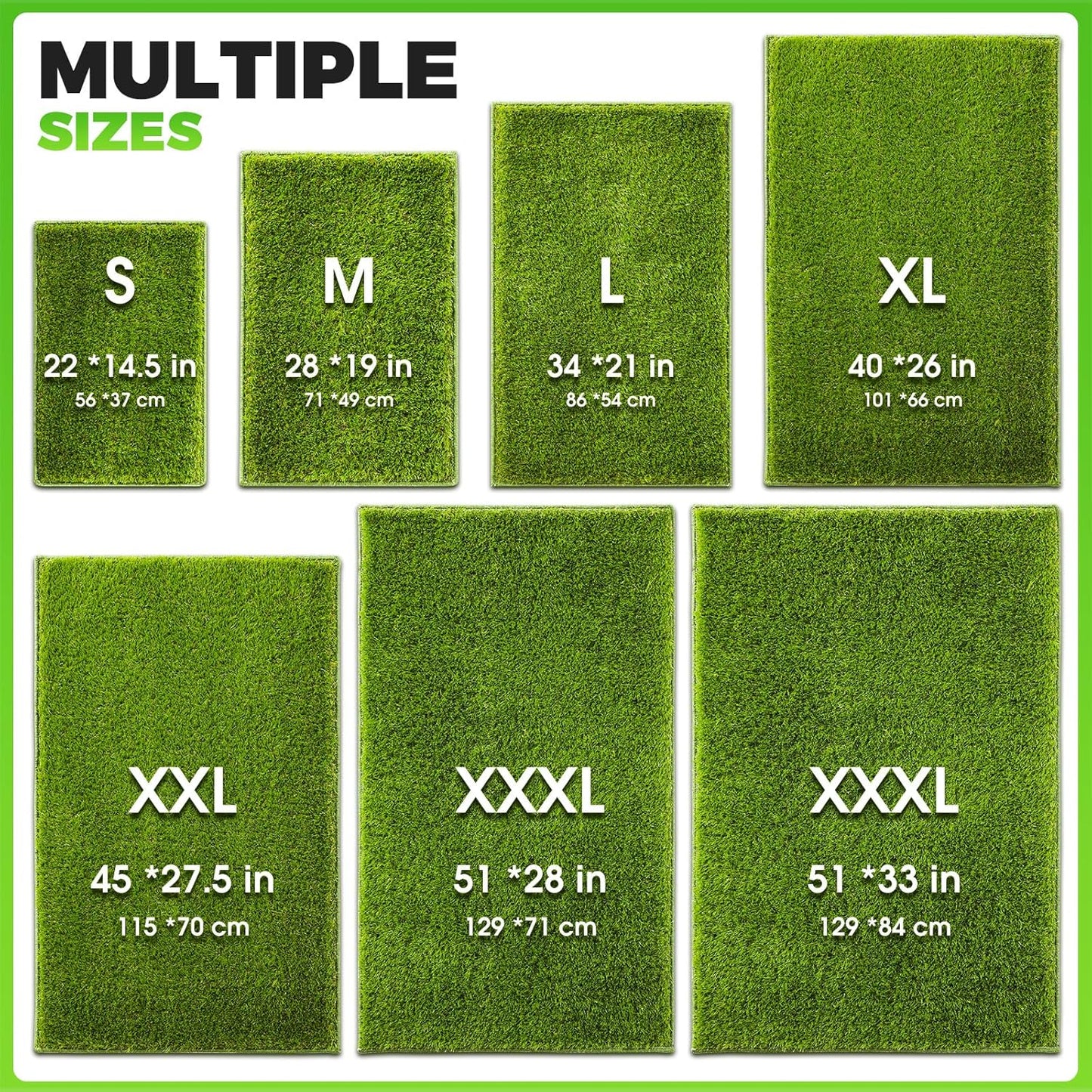 Hompet Artificial Dog Grass Pad for Dogs, 40"x26", Easy to Clean with Drainage Holes