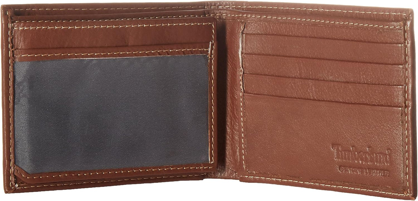 Timberland Men's Wellington Leather Rfid Bifold Commuter Security Wallet