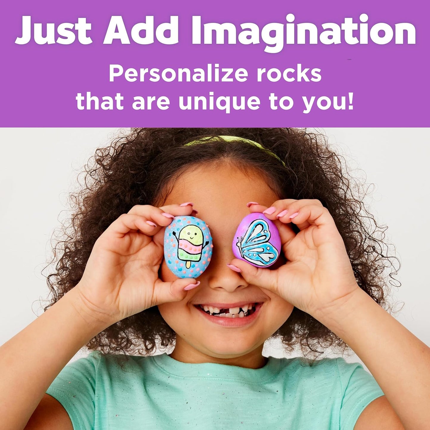 Creativity for Kids Rock Painting Kit - Glow in the Dark Rock Kit: Crafts for Kids, Painting Rocks Arts and Crafts, Kids Gift (Ages 6+)