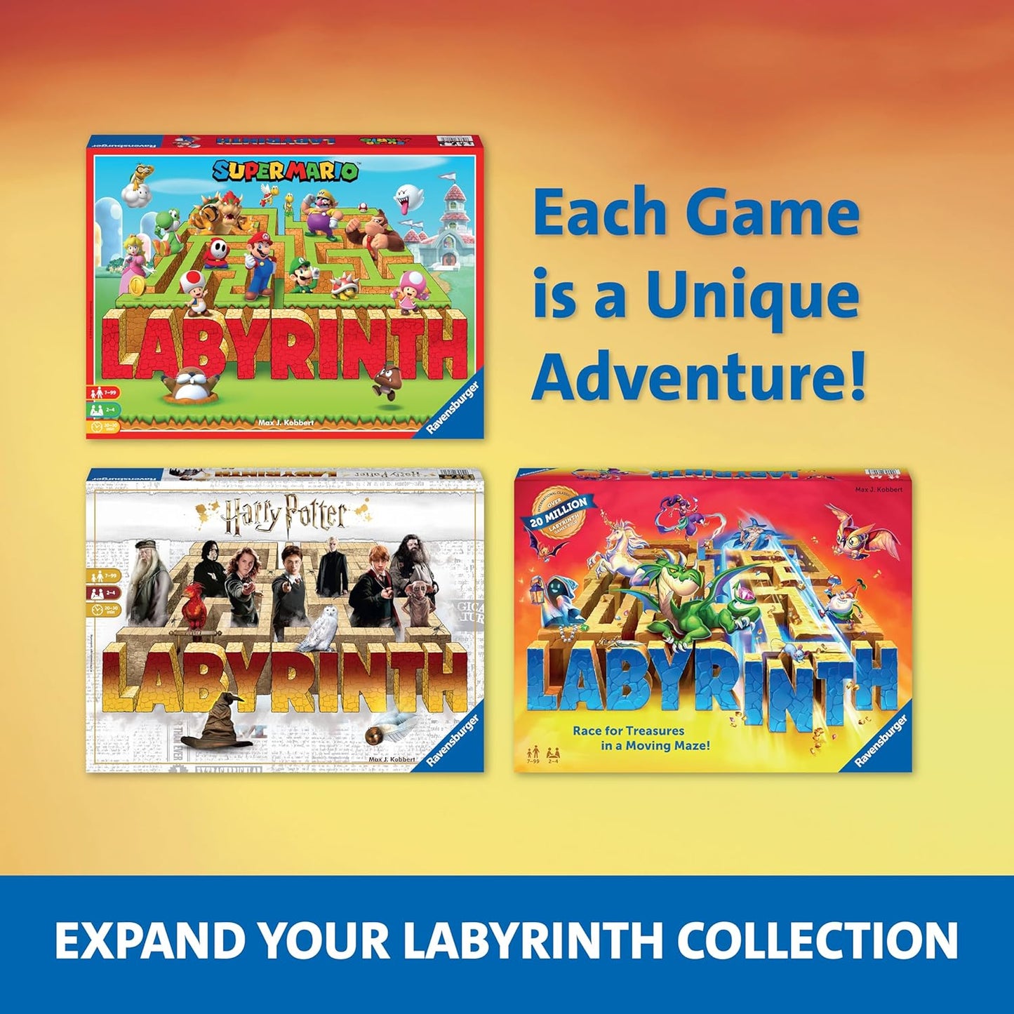 Ravensburger Labyrinth Pokemon Board Game - A Strategic Maze Adventure for Family Nights & Pokemon Parties - Includes Pikachu, Bulbasaur, and More - Great Birthday Gift for Kids Ages 7 and Up