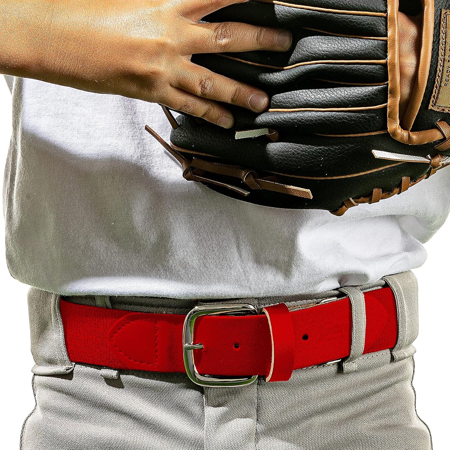 Franklin Sports MLB Youth Kids Belt for Teeball, Baseball + Softball - Adjustable - Boys and Girls