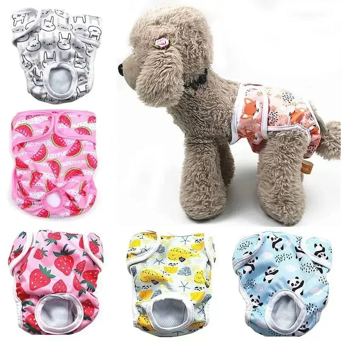 Washable reusable female dog diapers 3-pack