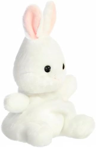 Aurora® Adorable Palm Pals™ Cottontail Bunny Stuffed Animal - Fun Collectible Plush for Kids and Adult Collectors - Perfect for Decorating Rooms and Birthday Gifts - White 4.5 Inches