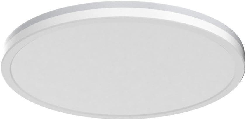 Matane 12 Inch LED Flush Mount Ceiling Light Fixture with Night Light, 24W 2400LM 3000K/4000K/5000K Selectable, Dimmable LED Ceiling Lights for Bedroom, Dining Room, Kitchen, Round White