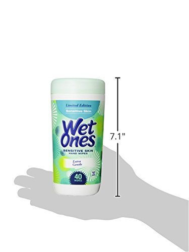 Wet Ones Hand and Face Wipes for Sensitive Skin, Unscented | Wet Ones Sensitive Skin Wipes for Hands and Face, 40 ct. Canister